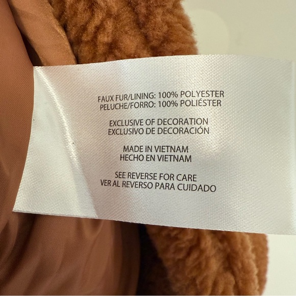 NWT GAP Women's Brown Teddy Sherpa Coat - Picture 10 of 13